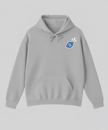 Hoodie Oversize All Eyes On Me - La Suivette - Gris